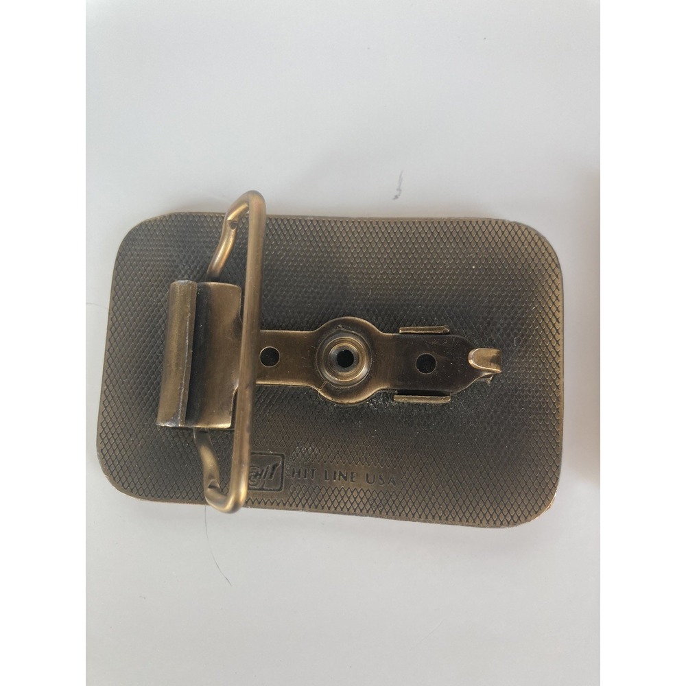 Vintage With a name like SMUCKERS it has to be good SOLID BRASS Belt Buckle - Picture 3 of 3